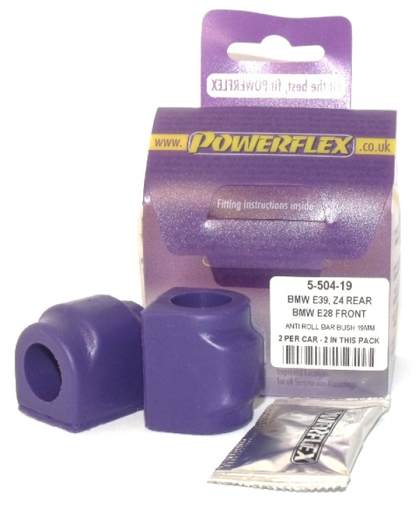 BMW E46 & Z4 E85/E86 rear anti-roll bar bushes 19mm, Powerflex PFR5-504-19
