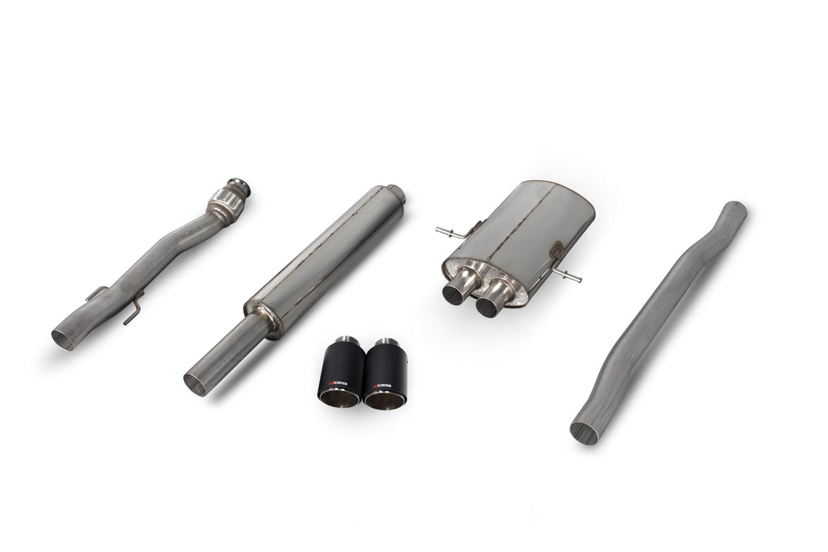 Mini Cooper S R56 R57 R58 R59 cat-back exhaust, Scorpion Red Power, 70mm