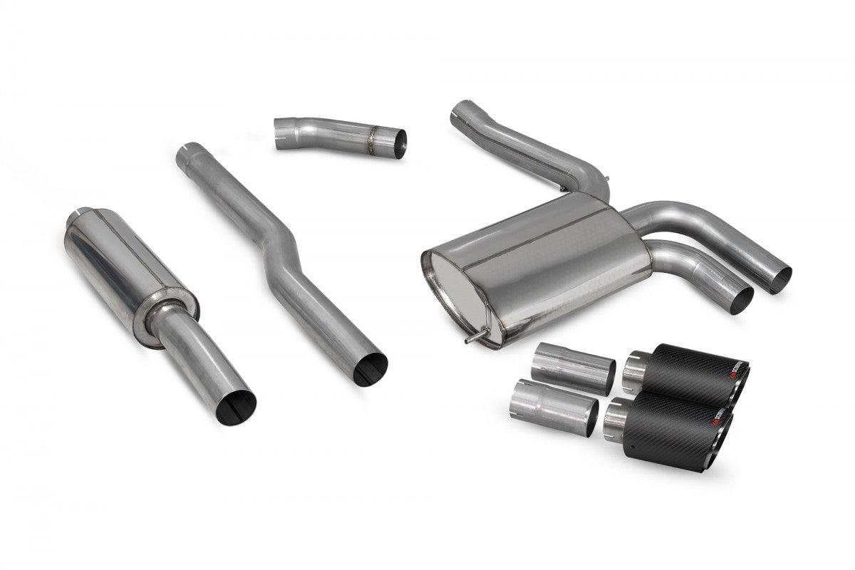 Mini Cooper S F55 (2014-2018) non-GPF Scorpion cat-back exhaust, SCORP-F55-NON-GPF