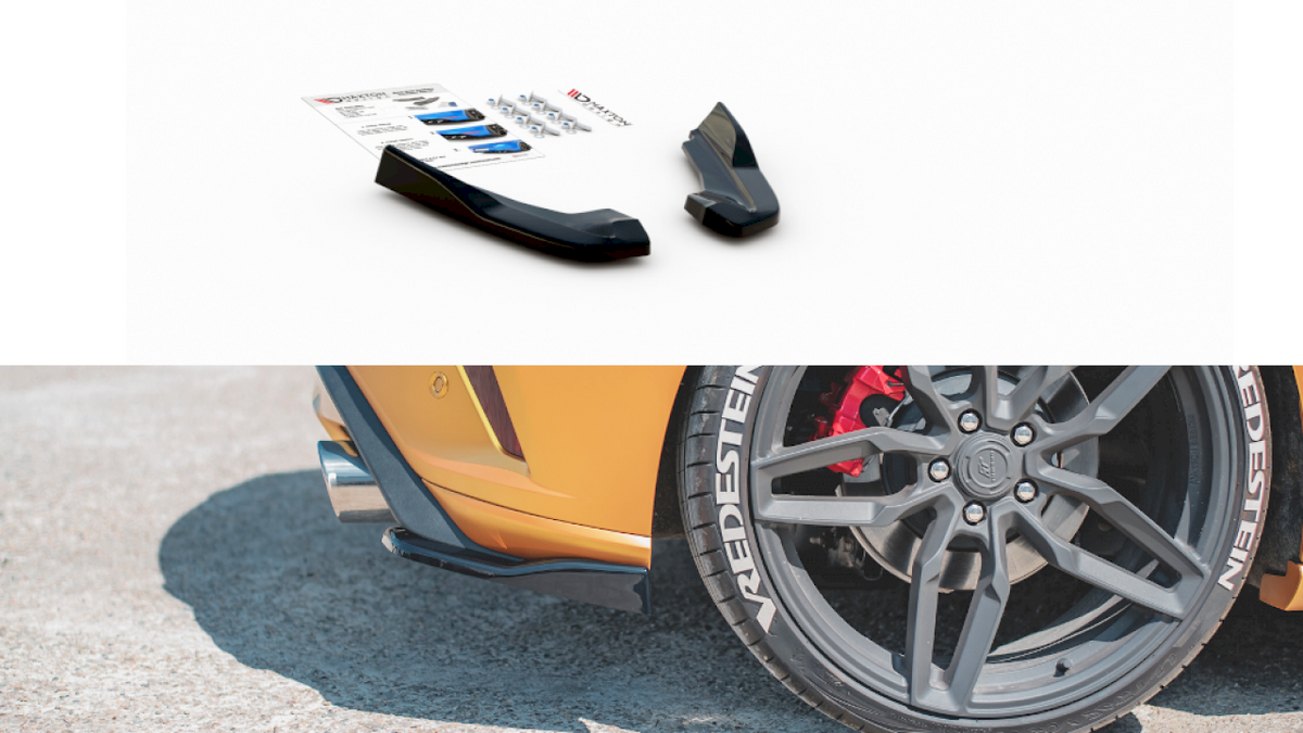 Ford Focus Mk4 ST rear side splitters V2 - Maxton Design ABS