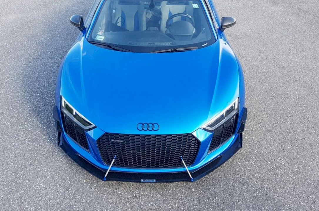 Audi R8 MK2 (2015-up) Maxton Design ABS Front Racing Splitter