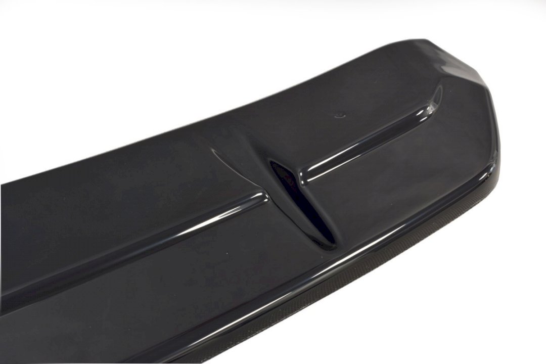 Audi RS7 C7 (2013-2018) central rear splitter, Maxton Design gloss black ABS