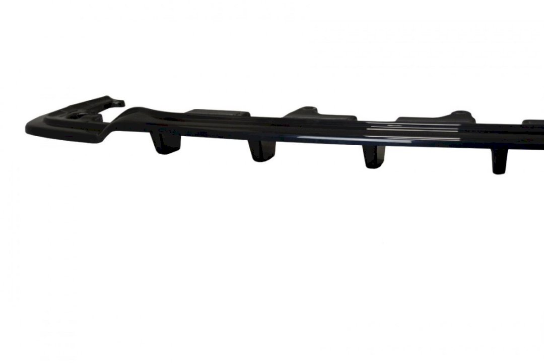 Lexus RX Mk4 H (2015+) Maxton Design Central Rear Splitter, Gloss Black ABS