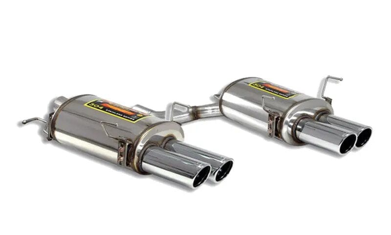 BMW E60 M5 S85 V10 axle-back rear silencers, Supersprint pair