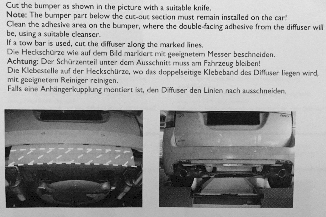 SAAB 9-3 Aero Mk2 Facelift (2007-11) Maxton Design Rear Valance