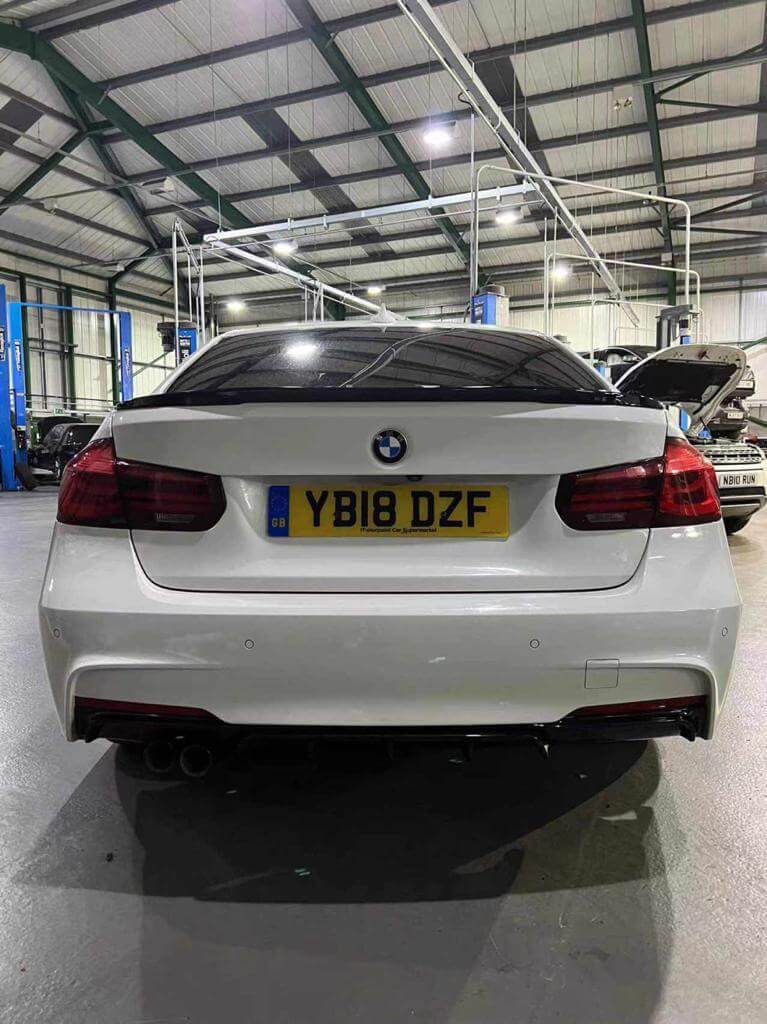 BMW F30 F31 M Sport rear diffuser gloss black