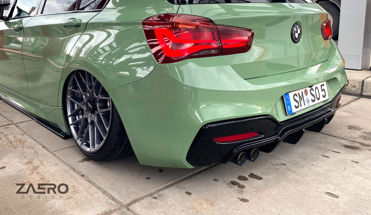 BMW F20 F21 LCI M Sport Rear Diffuser - ZA-F2X-LCI-12Xi-DF