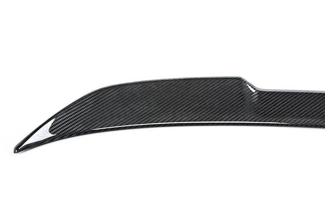 F30 F80 CS Style Pre-Preg Carbon Rear Spoiler Boot Lip by TRE - 2x2 Twill, Part No TRE-SP-F30