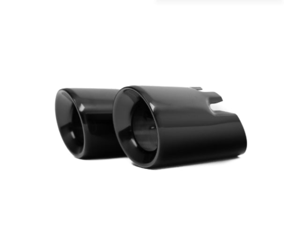 F20 F21 F22 F23 F30 BMW N55 B58 slash cut exhaust tips, slip-on pair