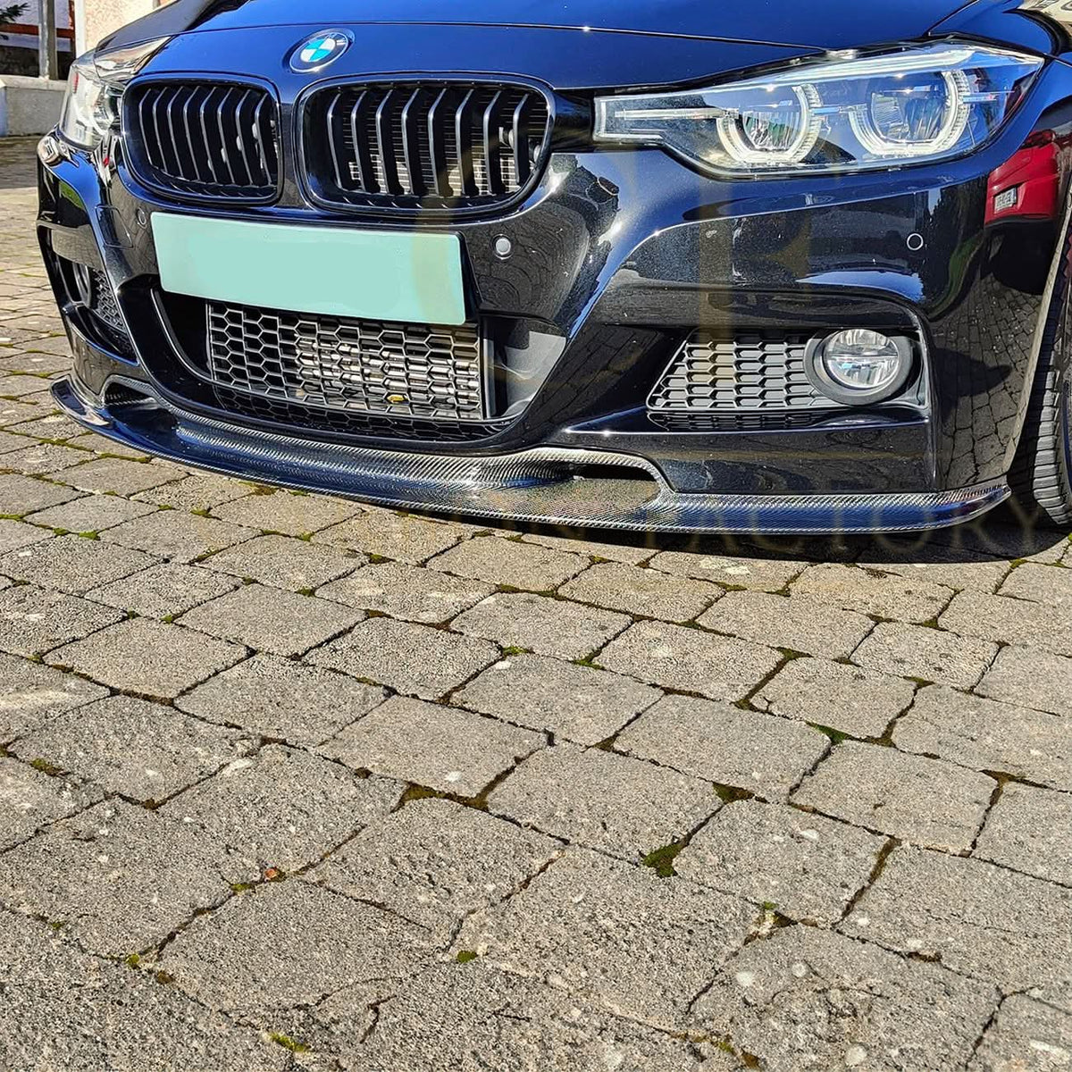 BMW F30 F31 3 Series M Sport 2012-2019 V Style Carbon Fibre Front Splitter