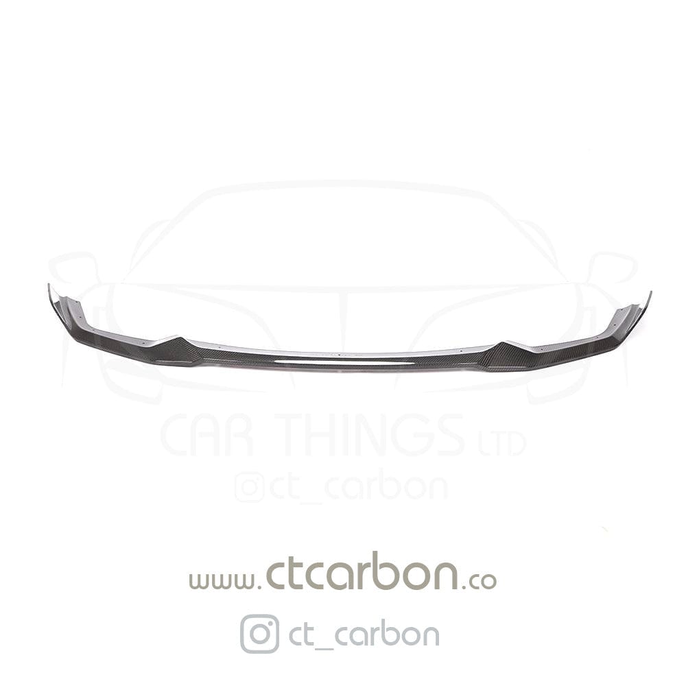 F87 M2 Competition Carbon Fibre Splitter CS Style - CT-SP-F87-CS