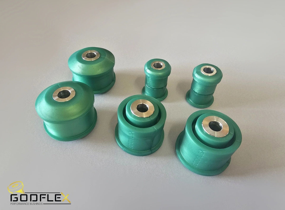 Fiat Panda 2003-2012 front arm & rear beam mounting bushes, GodFlex GF-PANDA-FR