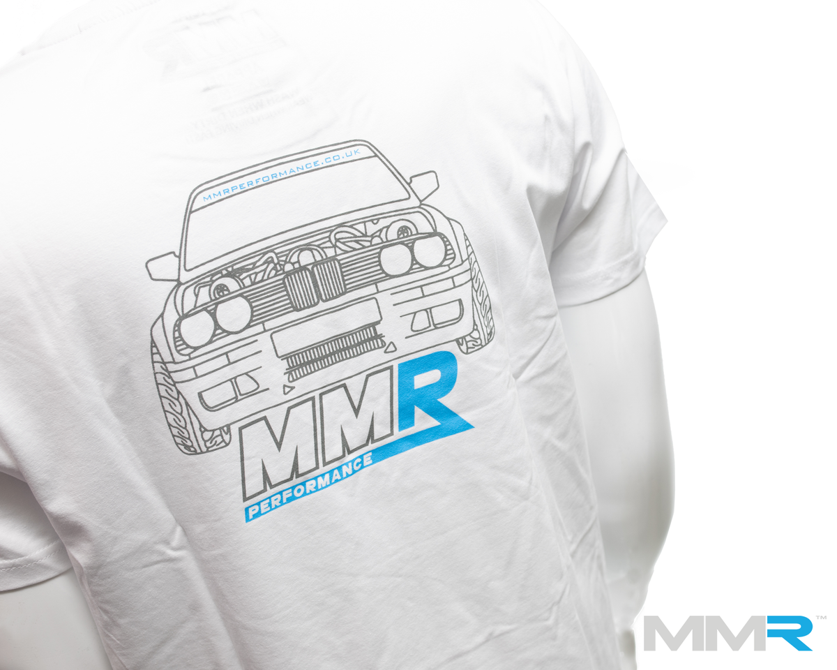 BMW E30 T-Shirt - MMR Performance Logo & Classic E30 Motif
