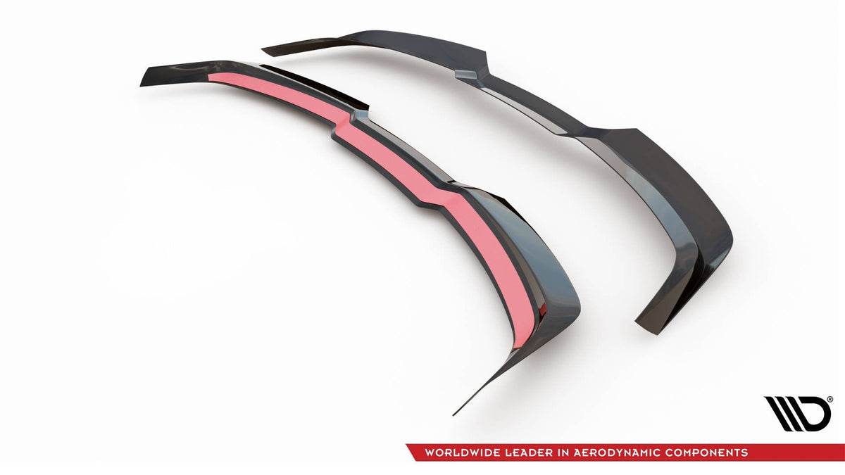 Audi RS6 C8 spoiler cap V2 - Maxton Design gloss black