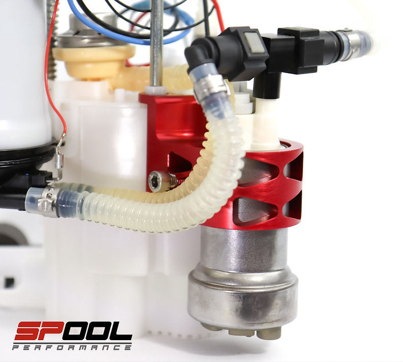 BMW B58 Gen 1 inlet manifold upgrade with 1000cc Bosch injectors, billet rail