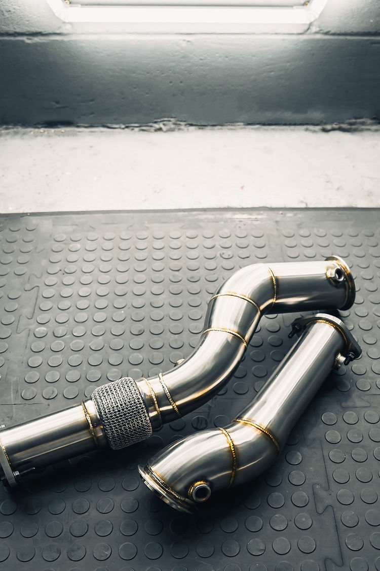 BMW G80 M3 G82 M4 G83 M4 S58 catless decat downpipes