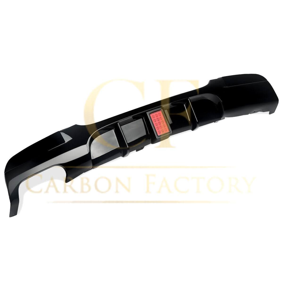BMW E92 E93 3 Series M Sport Rear Diffuser Gloss Black Twin Exhaust