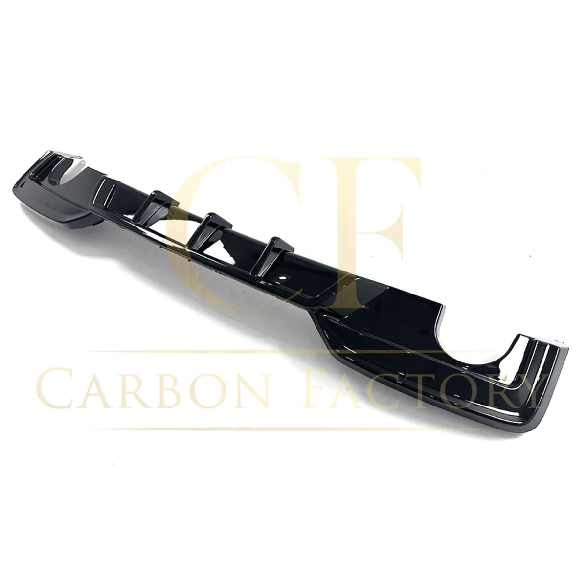 BMW F06 F12 F13 6 Series M Sport rear diffuser, gloss black, V-style