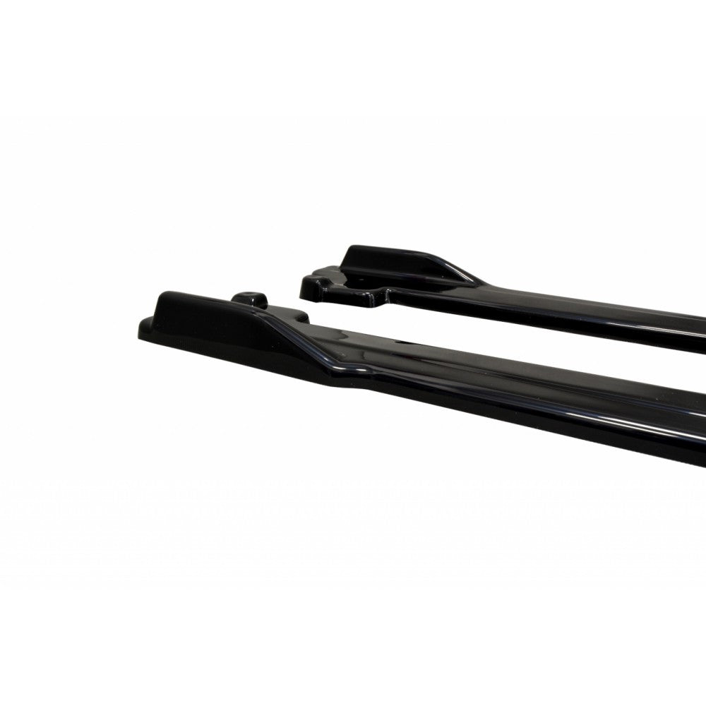 VW Golf 7 R R-Line 2016-2020 Side Skirts Diffusers V.1 Maxton Design Gloss Black ABS