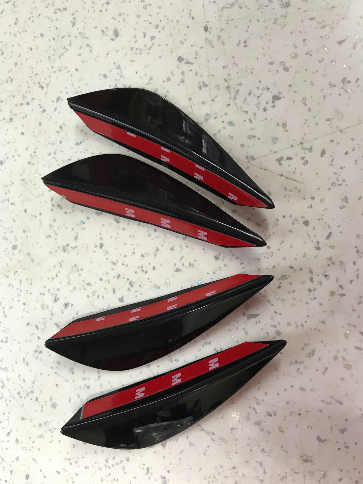 Ford Fiesta ST VW Golf GTI Honda Civic Type R MINI Cooper S Toyota GR Yaris Canard Set Pack of 4