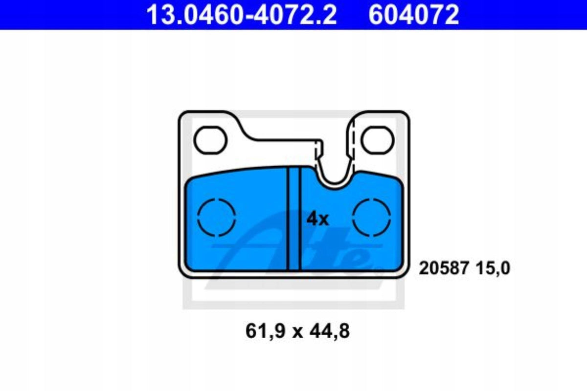 BMW Z4 E89 ATE 13.0460-2759.2 Brake Pads - Lucas/TRW Calipers, Fast Road & Track Day