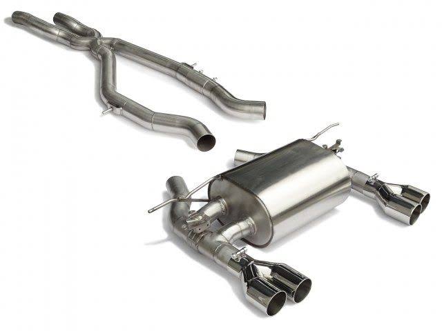 G16 M850i xDrive AC Schnitzer Quad Sports Exhaust, Valved, OPF Compatible (1812316514 / 1812316524)