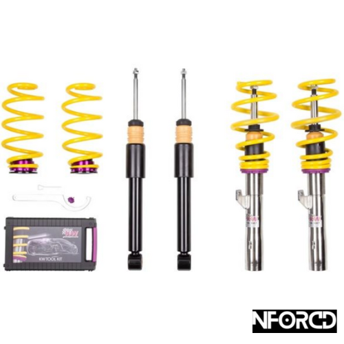 BMW 4 Series F32 F33 F36 (03/2014+) KW Variant 1 Inox-Line Coilovers, 102200AE_159 & 102200AC_155
