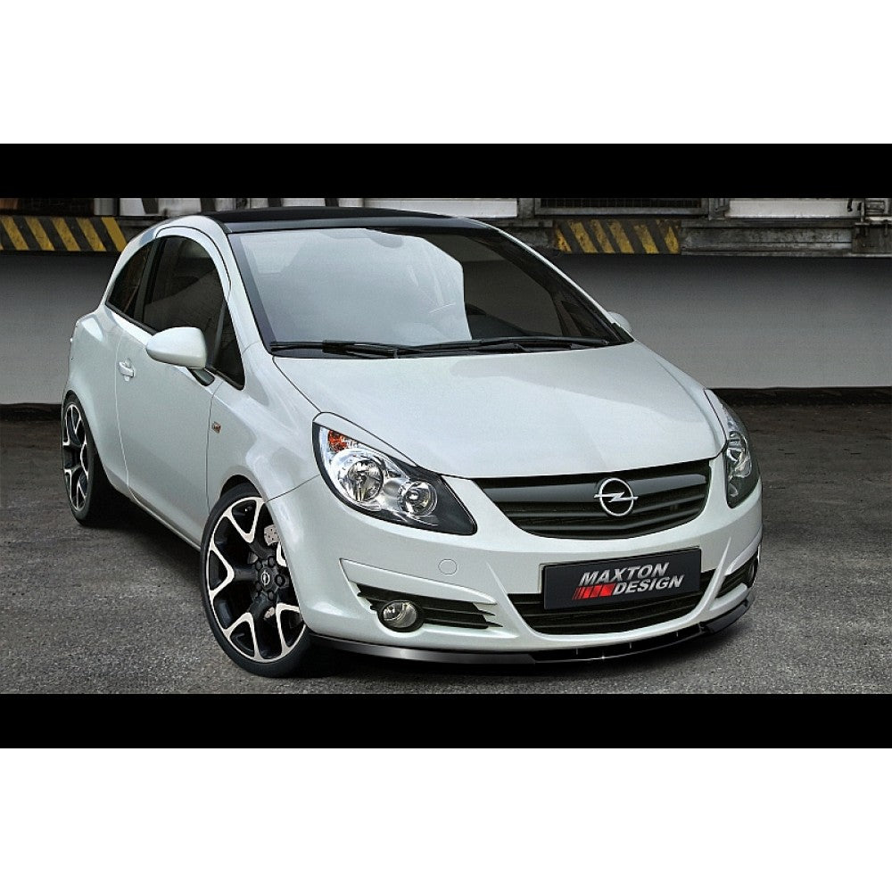 Opel Corsa D (2006-2011) front splitter - Maxton Design ABS