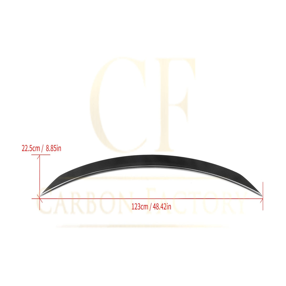 Mercedes GLC W253 Saloon carbon boot spoiler - prepreg