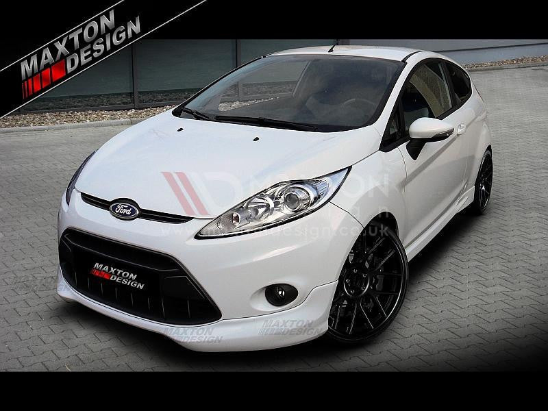 Ford Fiesta MK7 Pre-Face Lift (2008-2013) Front Bumper Spoiler - Maxton Design ABS