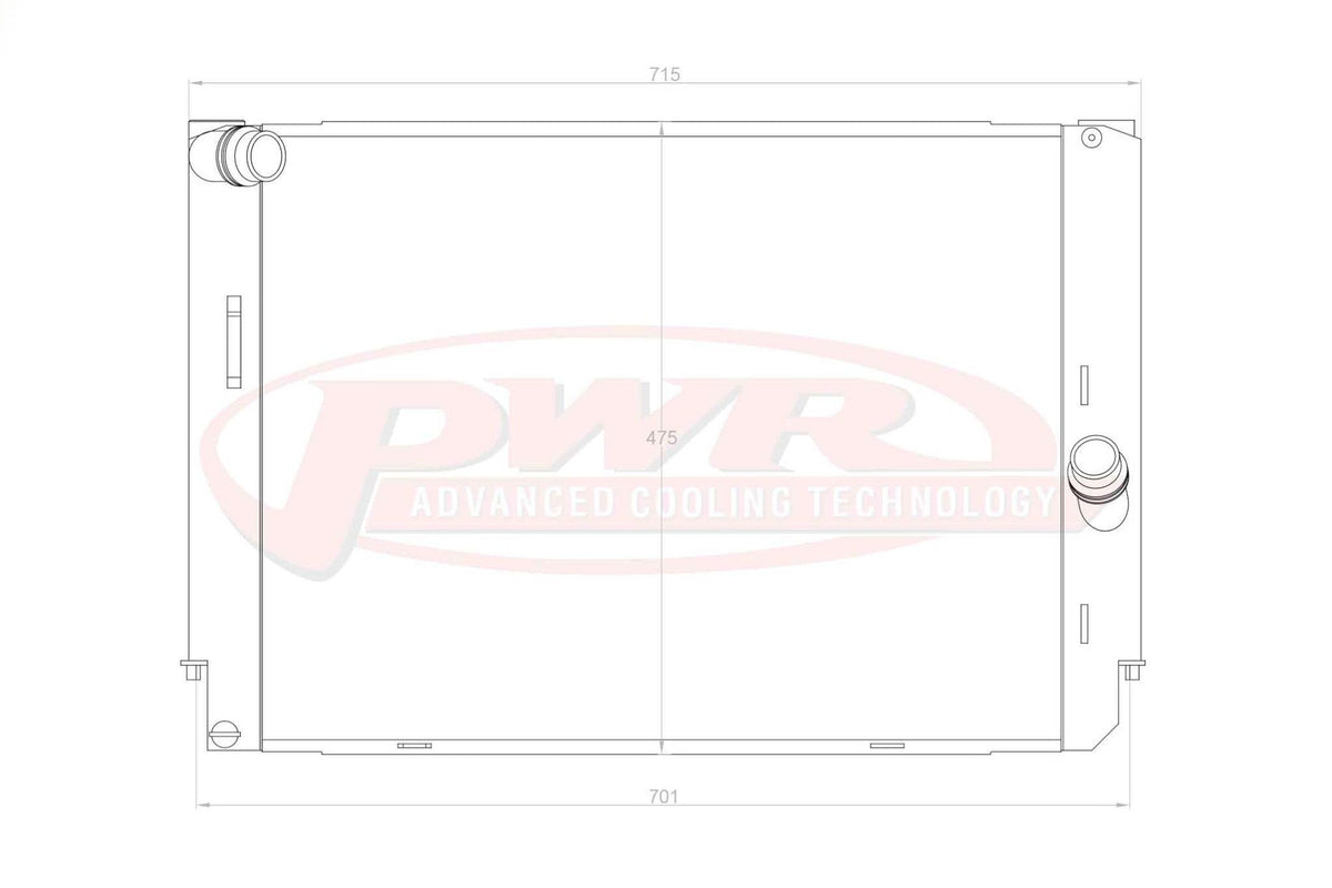 BMW E90 E92 E93 M3 S65 V8 PWR 42mm Aluminium Radiator