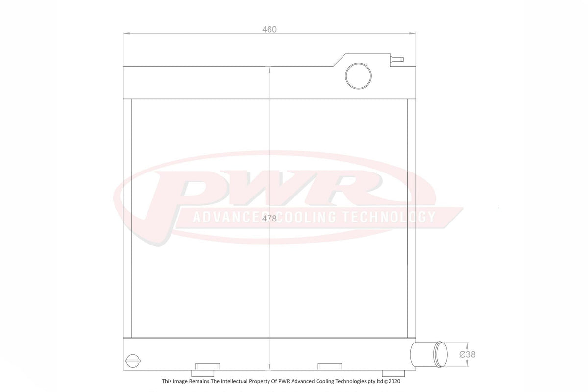 BMW E30 M3 S14 (1986-1991) PWR 55mm Aluminium Radiator