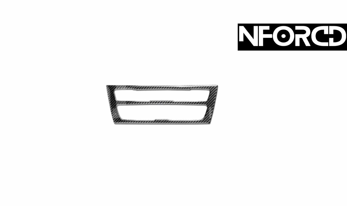 BMW Carbon Fibre AC Climate Control Panel Cover Overlay