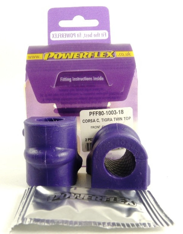 Vauxhall Astra MK4 G (1998-2004) front anti roll bar bushes - POWERFLEX 20mm