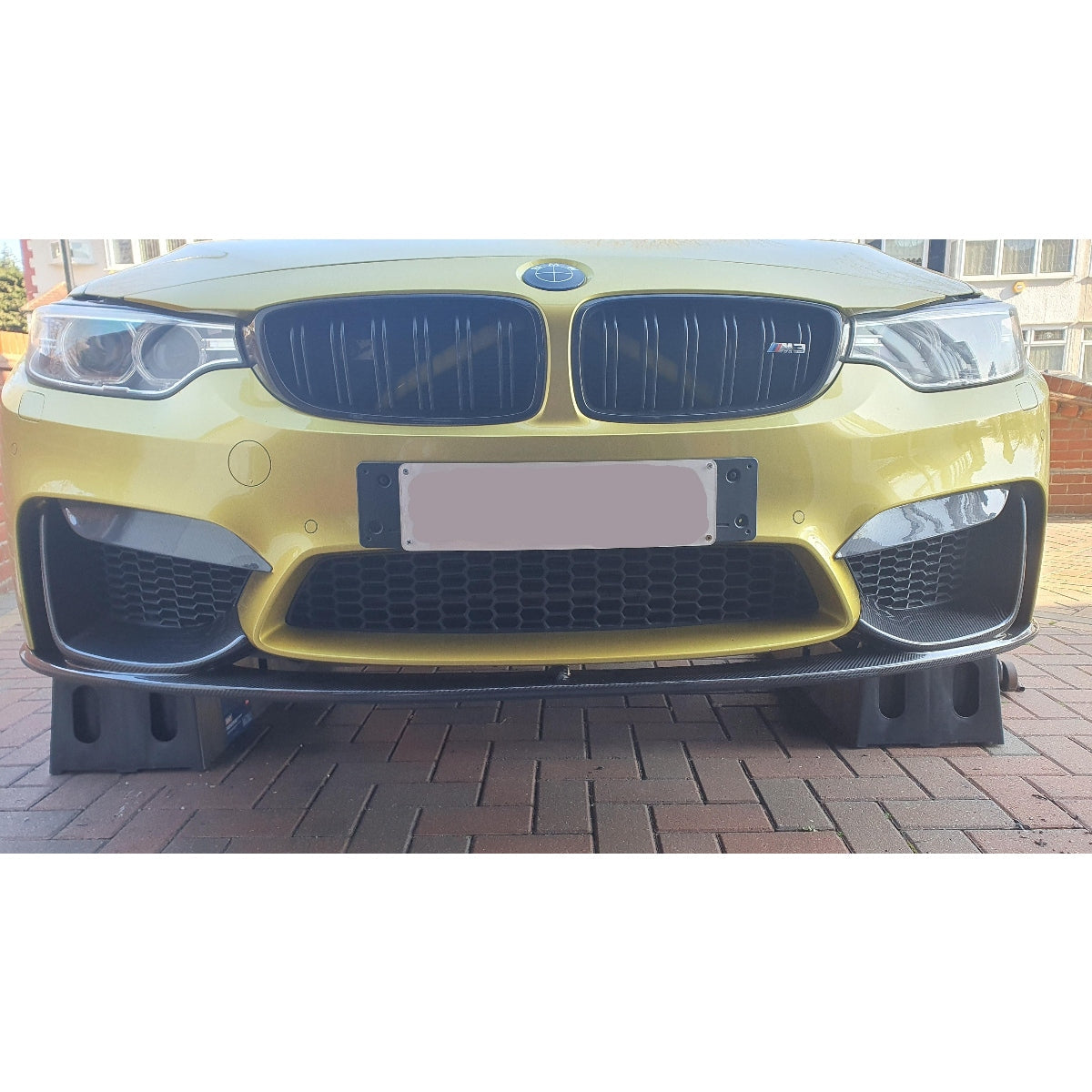 BMW F80 M3 F82 F83 M4 front splitter, carbon fibre, 2x2 twill