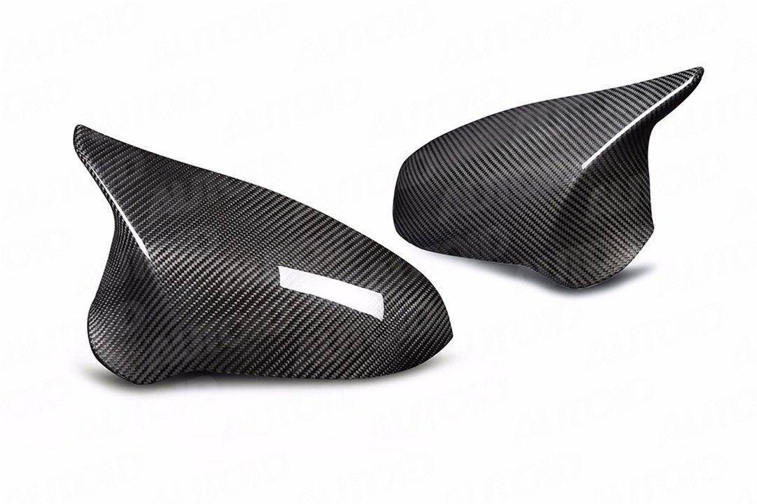 BMW F87 M2 Competition Carbon Mirror Covers - TRE Pre-Preg Dry Carbon