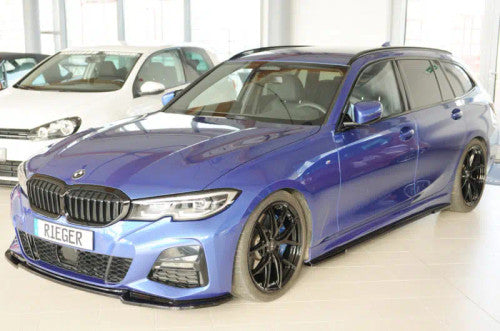 BMW G20 G21 Side Skirts Gloss Black Rieger 00088304-00088303