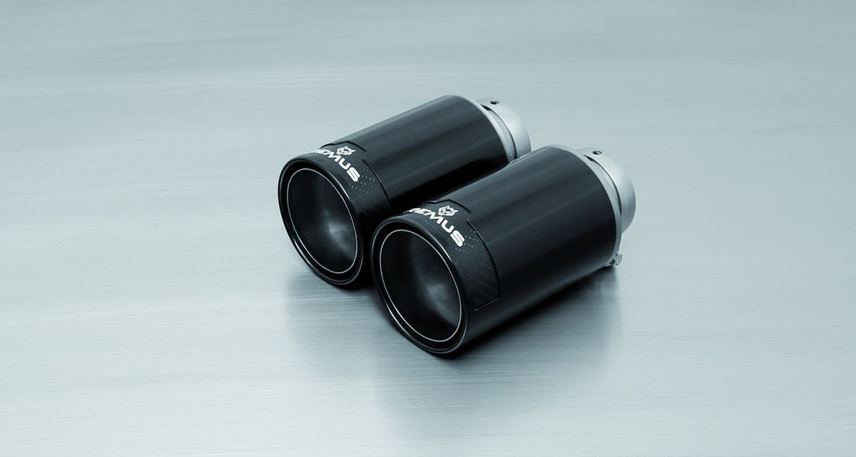 BMW M2 Competition F87 (2018+) S55 valved rear silencer, 4x 98mm tips, ECE approved
