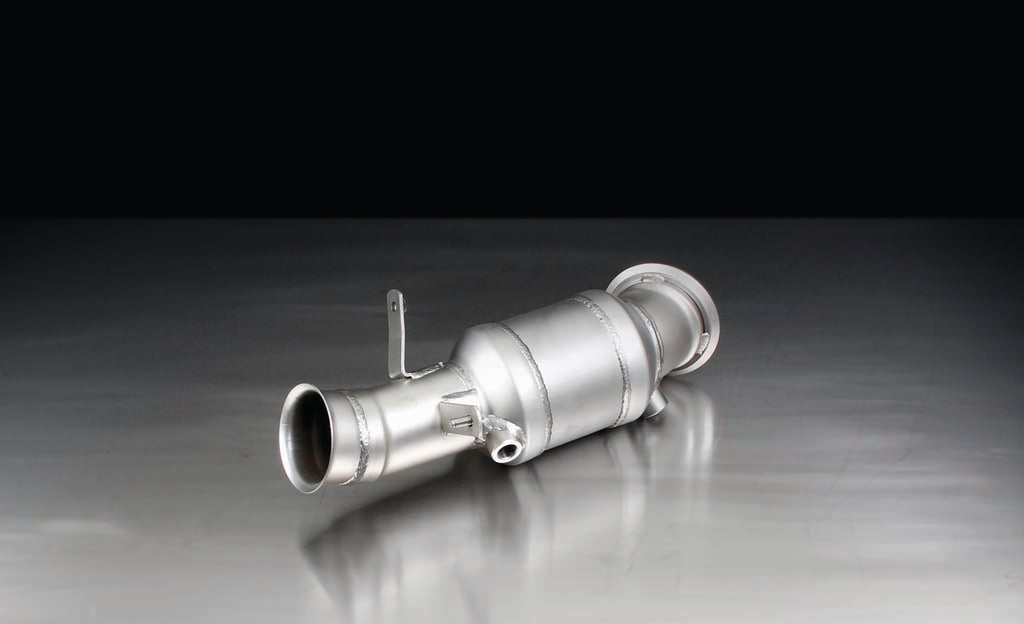 BMW M135i F20 F21 rear silencer with 200 cell sports cat, Remus Racing valved exhaust