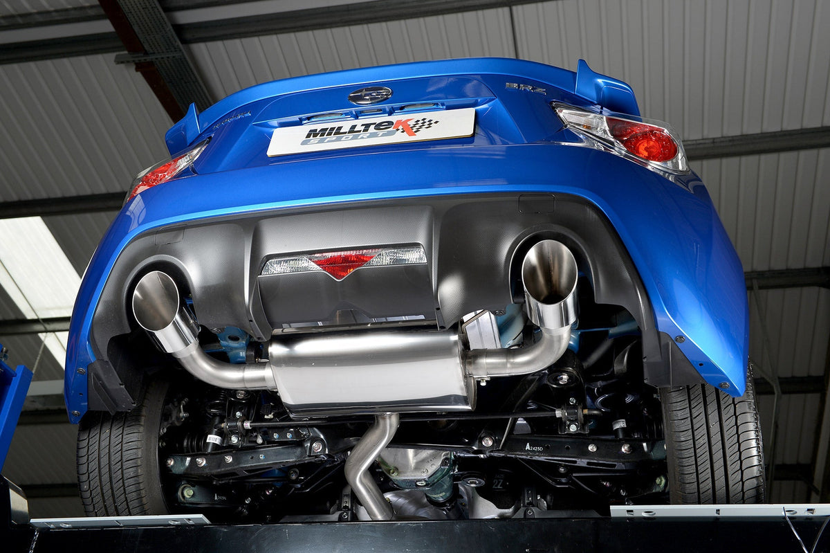 Subaru BRZ 2.0 (2012-2021) & Toyota GT86 2.0 (2012-2021) Milltek Sport GT115 Dual Tip Cat-back Exhaust