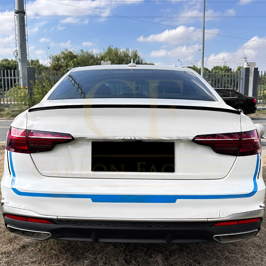 Audi A4 B9 B9.5 saloon boot spoiler, gloss black ABS