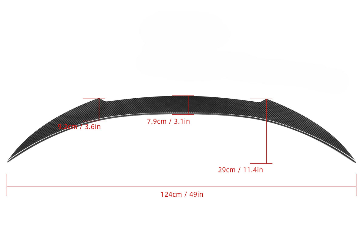 BMW G15 8 Series F92 M8 Coupe V-style pre-preg carbon boot spoiler