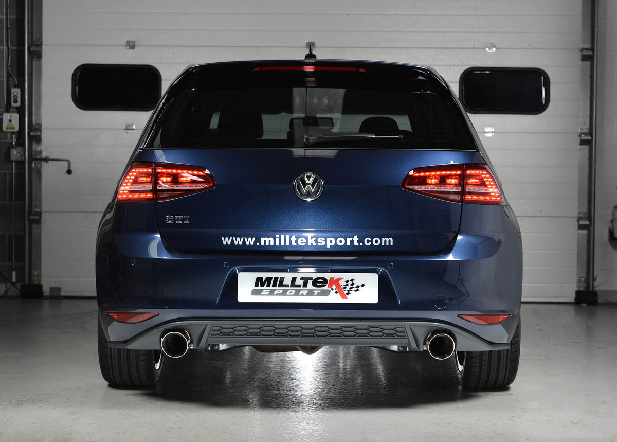 VW Golf MK7 GTi cat back exhaust - Milltek Sport