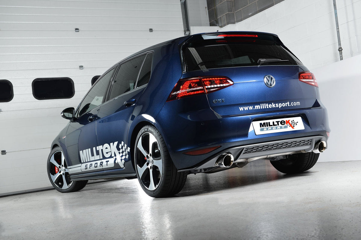 VW Golf MK7 GTi cat back exhaust - Milltek Sport