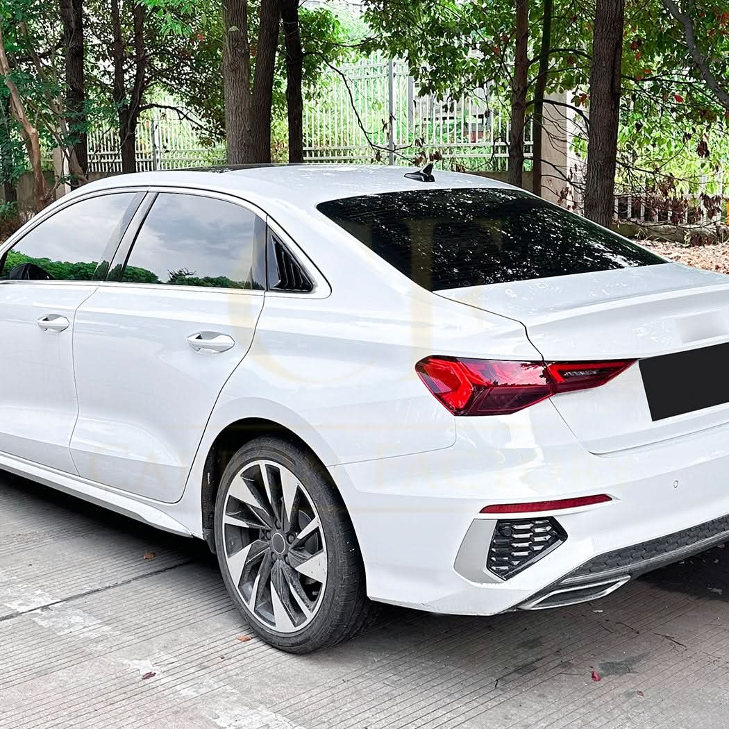Audi A3 8Y Saloon 2020-present gloss black window louver vents