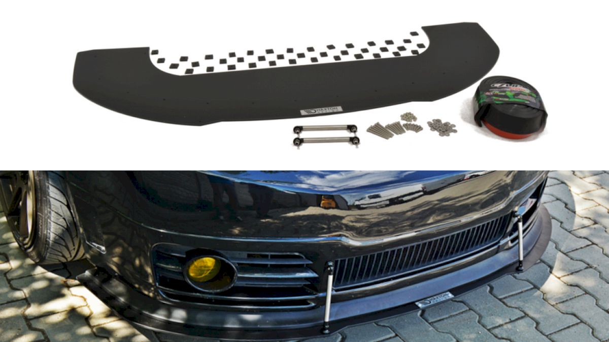Skoda Fabia I RS 2003-2007 front splitter kit - Maxton Design + EZ Lip Pro, ABS black