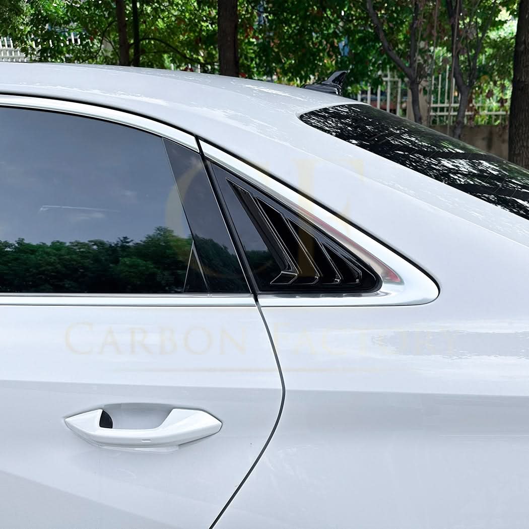 Audi A3 8Y Saloon 2020-present gloss black window louver vents