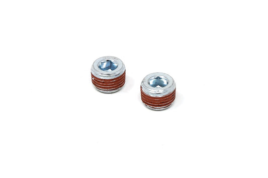 1/8 NPT Male Bung Plugs 2 Pack for Charge Pipes & Port Blanking