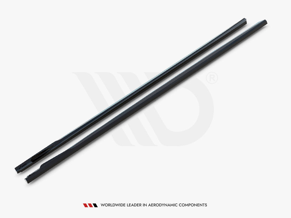 BMW G20 G21 Facelift M340i side skirts diffusers, Maxton Design gloss black
