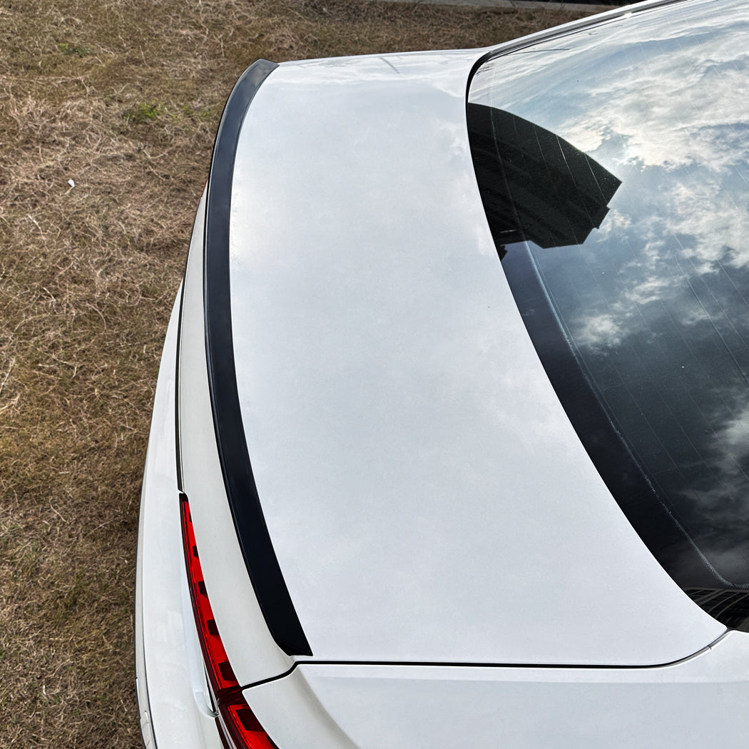 Audi A4 B9 B9.5 saloon boot spoiler, gloss black ABS